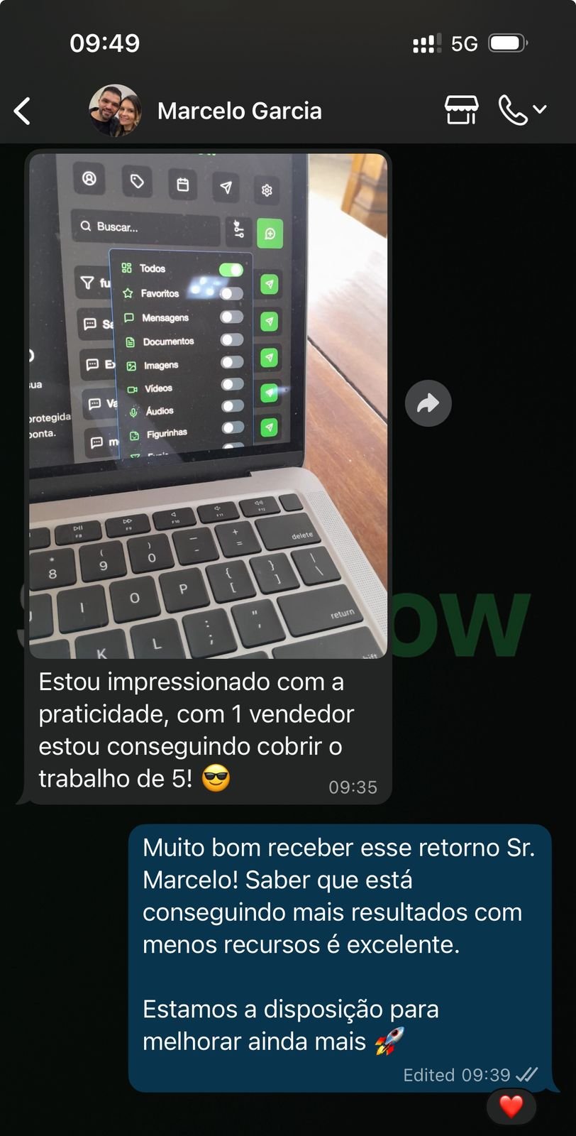 Depoimento de cliente 2
