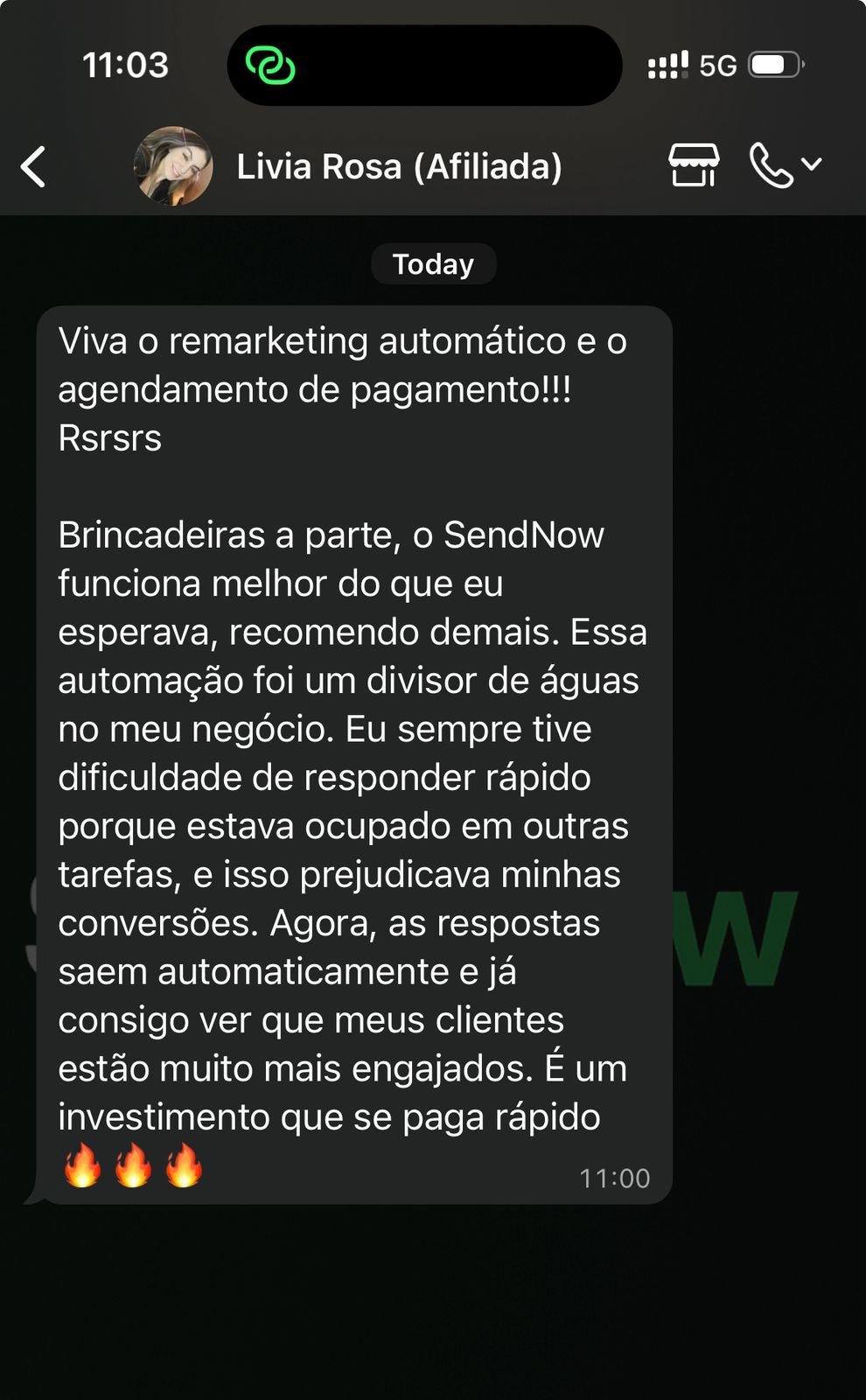 Depoimento de cliente 3